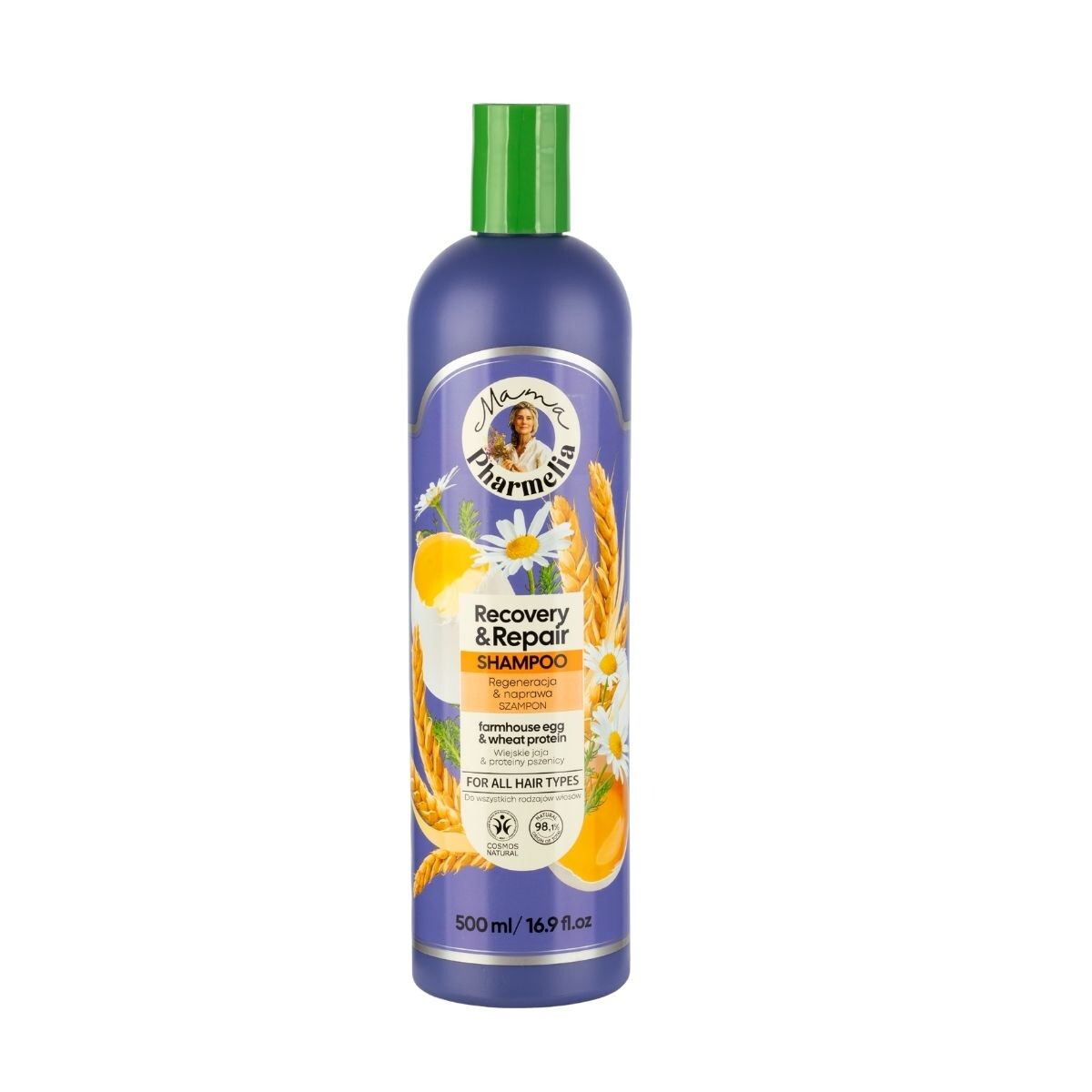 Regenerační a obnovující šampon s vejcem a pšeničnými proteiny - 500 ml - Mama Pharmelia