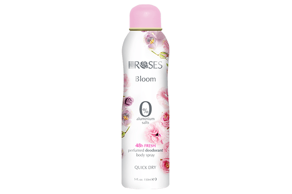 ROSES BLOOM Parfémovaný deodorant s jemnou a okouzlující vůní 150 ml - NATURE OF AGIVA
