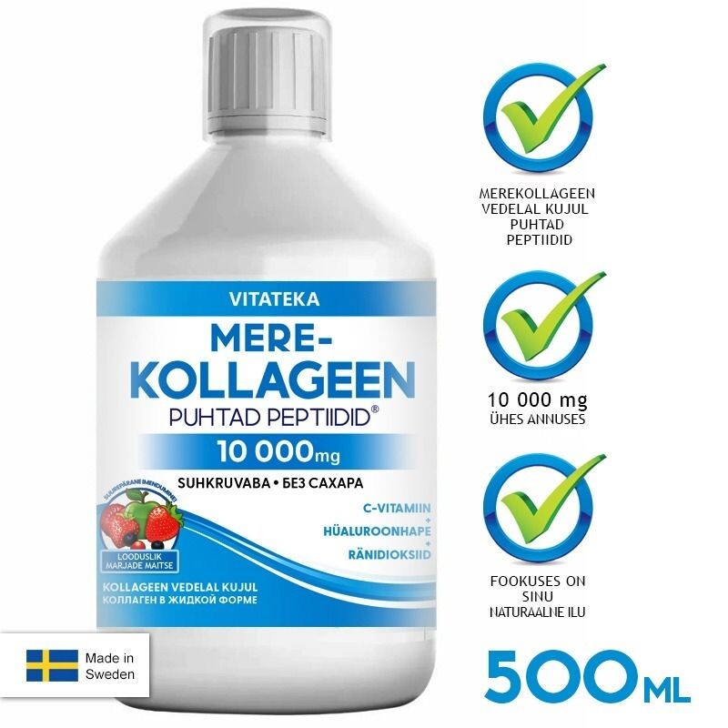 Rybí kolagen 10 000 mg bez cukru – 500 ml – Vitateka