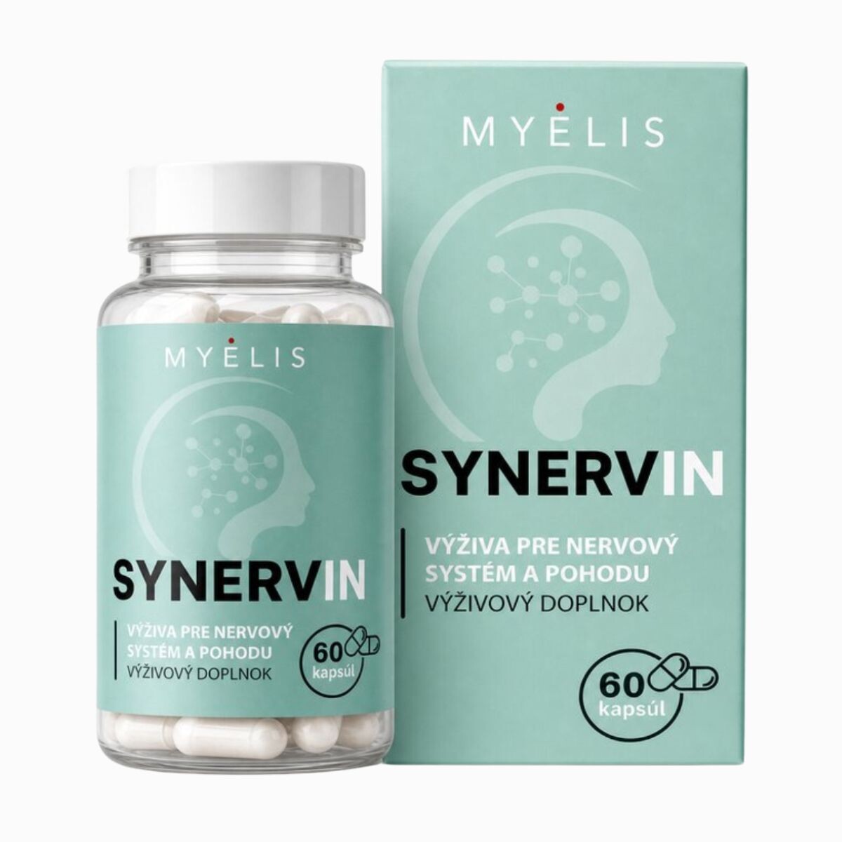 Synervin – prémiová výživa nervů – 60 kapslí – Myelis