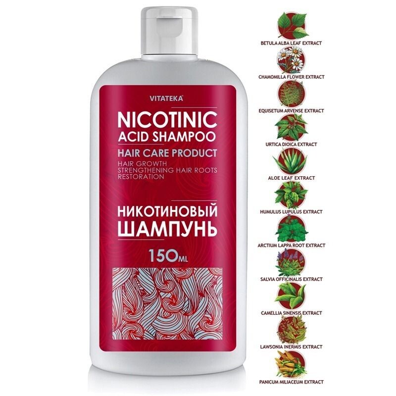 Šampon s kyselinou nikotinovou – 150 ml – Vitateka