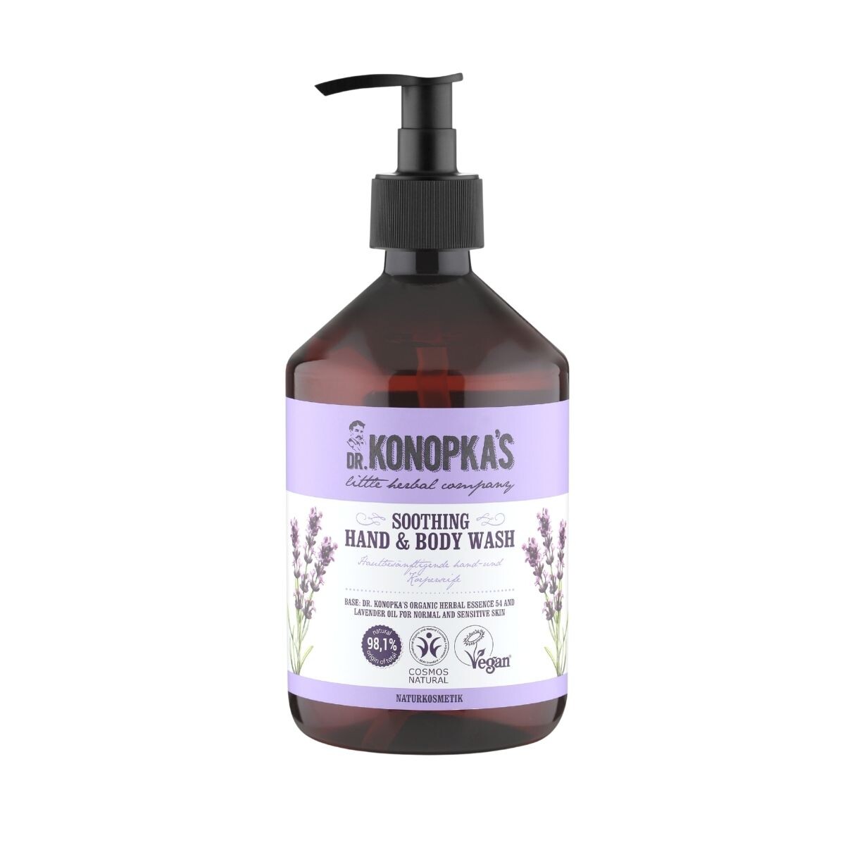 Zklidňující mycí gel na ruce a tělo - 500 ml - Dr. Konopka's