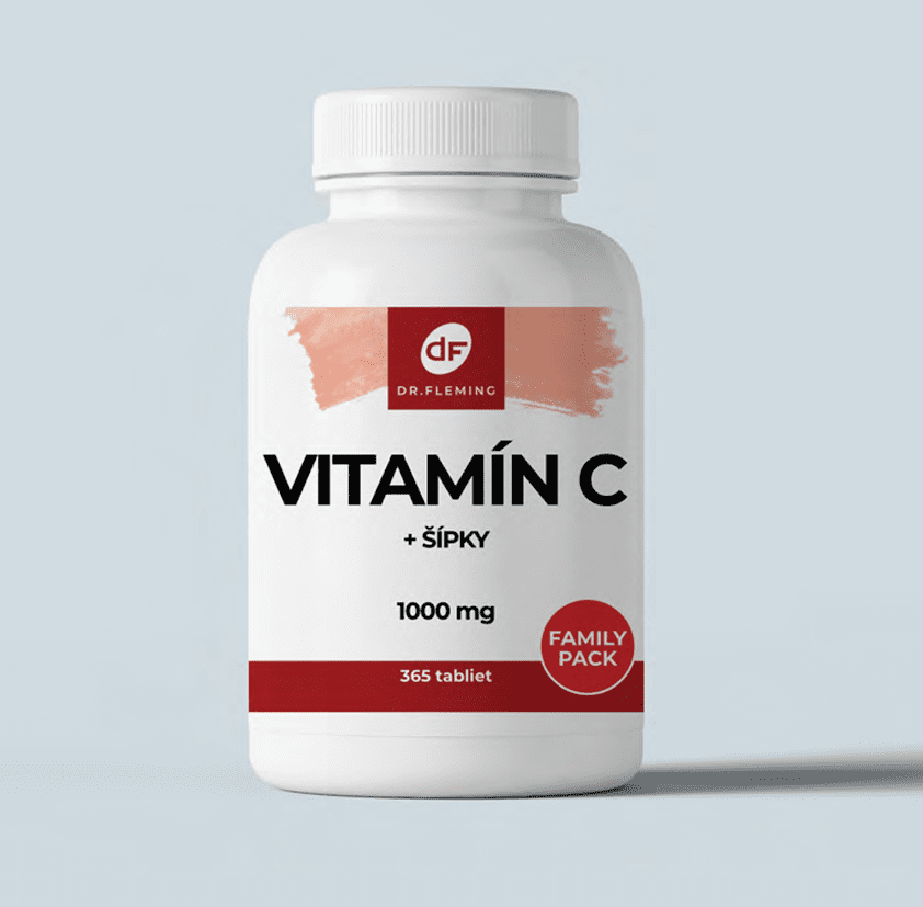 Vitamín C 1000 + šípky - 365 tablet - Dr. Fleming
