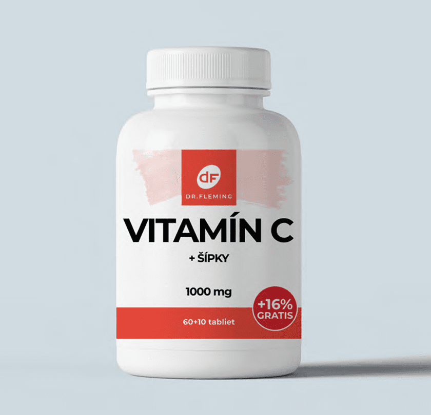 Vitamín C 1000 + šípky - 70 tablet - Dr. Fleming