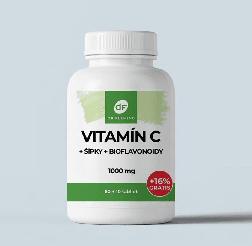 Vitamín C 1000 mg + šípky + bioflavonoidy - 70 tablet - Dr. Fleming