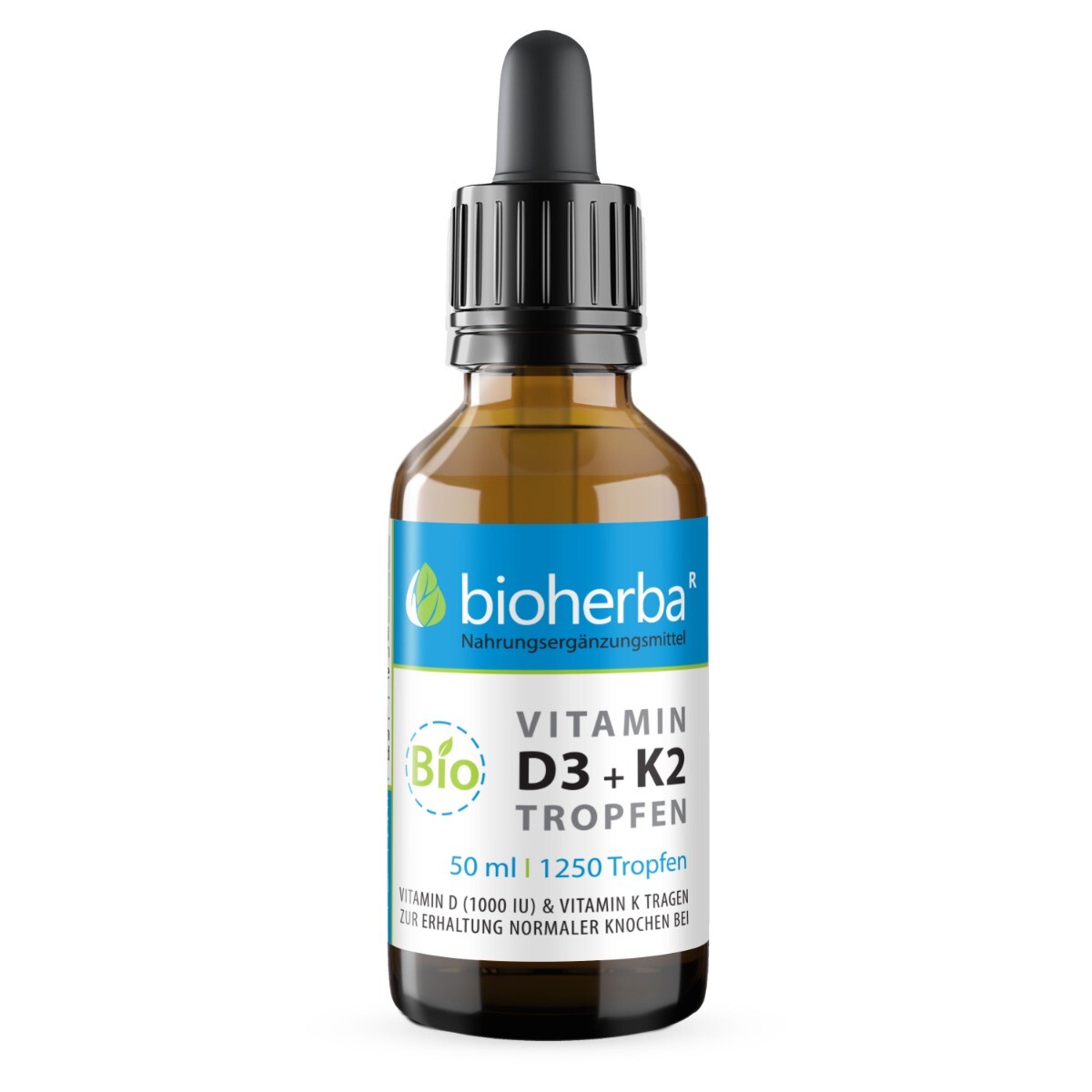 Vitamín D3 + K2 kapky BIO - 50 ml - Bioherba