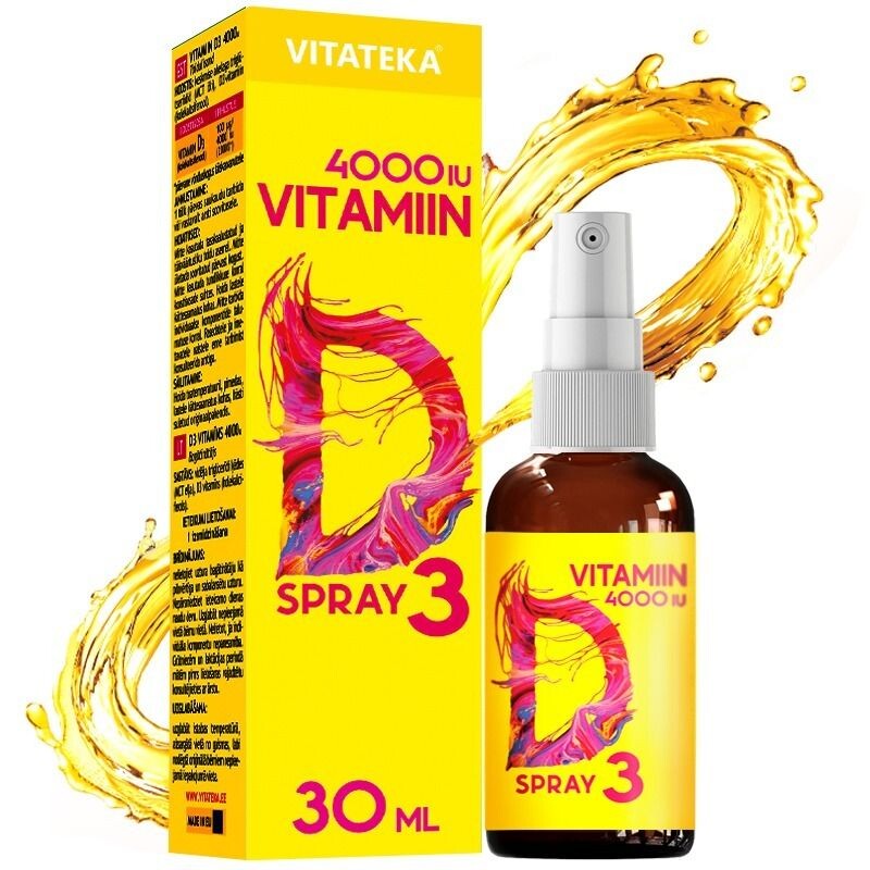Vitamín D3 ve spreji 4000 IU – 30 ml – Vitateka