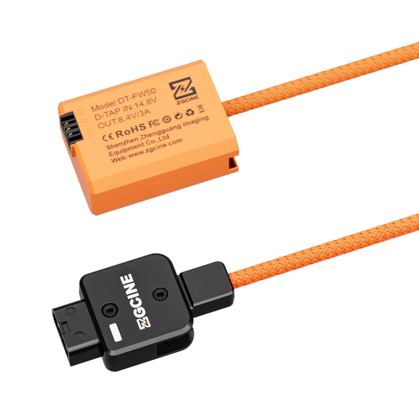 ZGCINE D-Tap to NP-FW50 Dummy Battery Cable