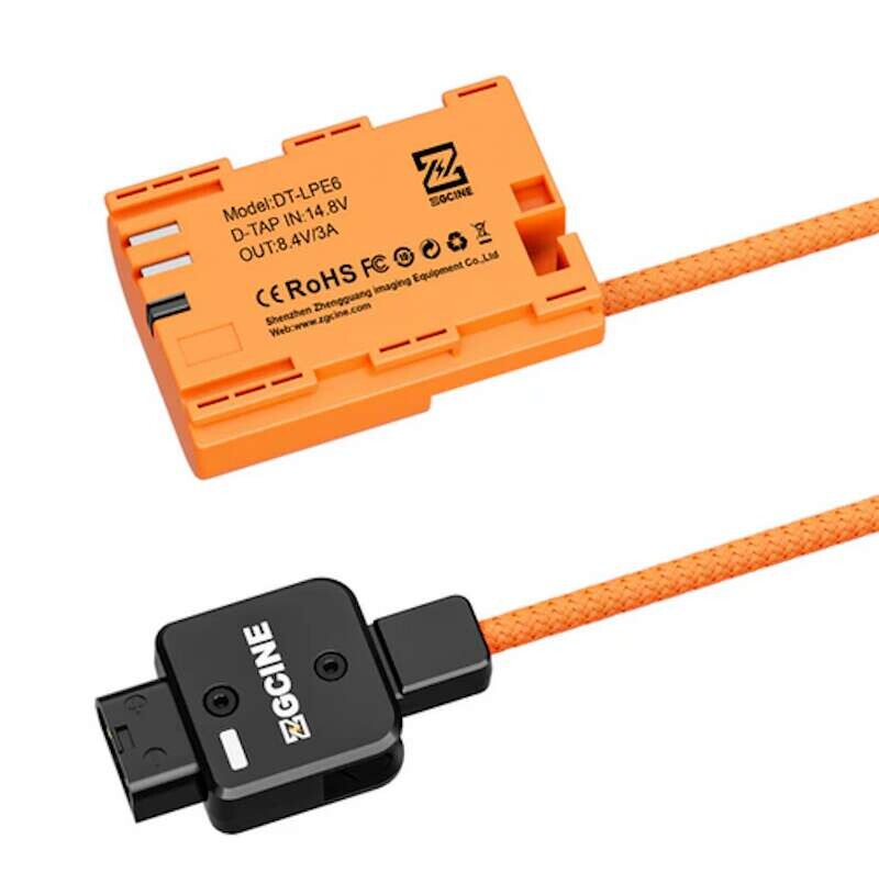 ZGCINE D-Tap to LPE6 Dummy Battery Cable