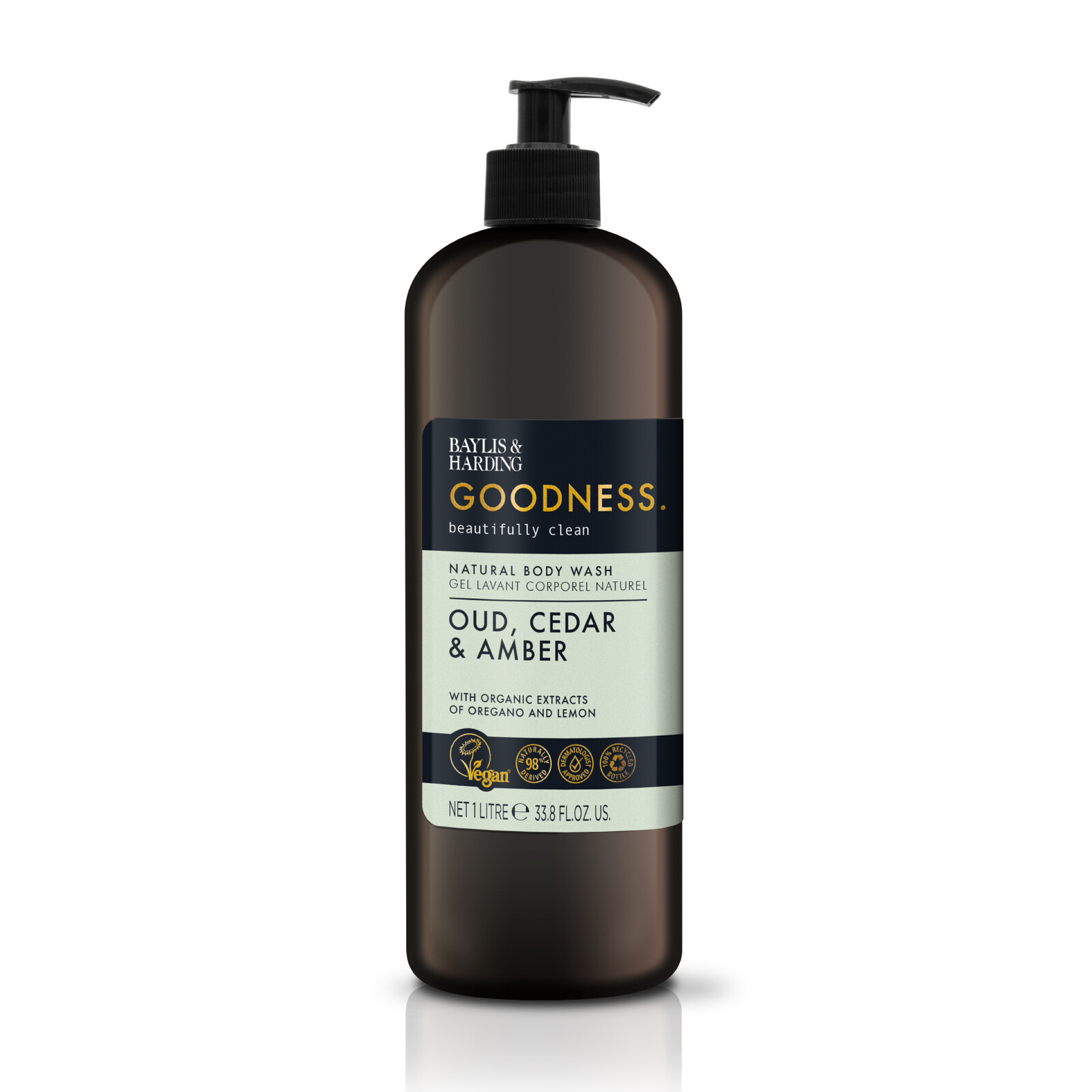 Baylis & Harding Sprchový gel Oud, cedr a ambra Body Wash 1000 ml