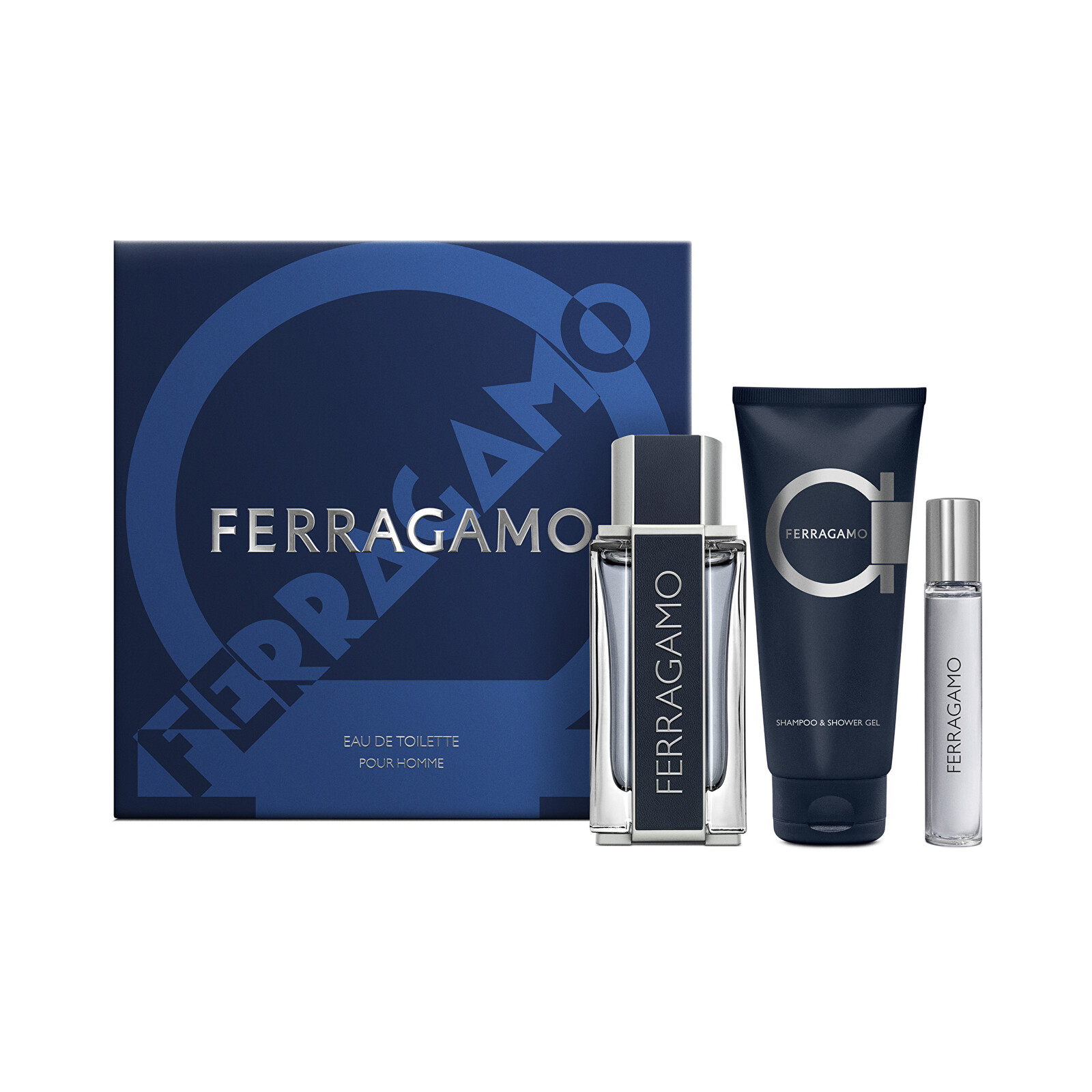 Salvatore Ferragamo Ferragamo - EDT 100 ml + 2v1 sprchový gel a šampon 100 ml + EDT 15 ml