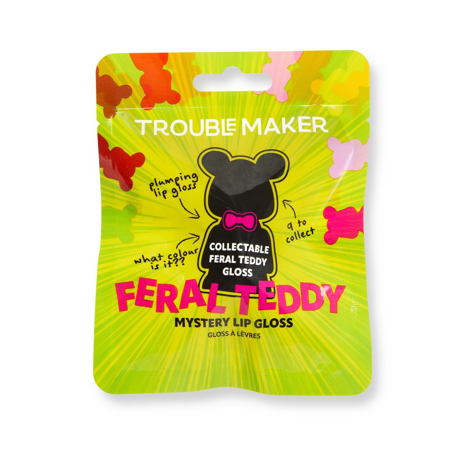 TROUBLE MAKER Feral Teddy Mystery Plumping Lip Gloss