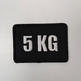 Workout Nášivka 5 KG se suchým zipem 7 x 5 cm WOR575