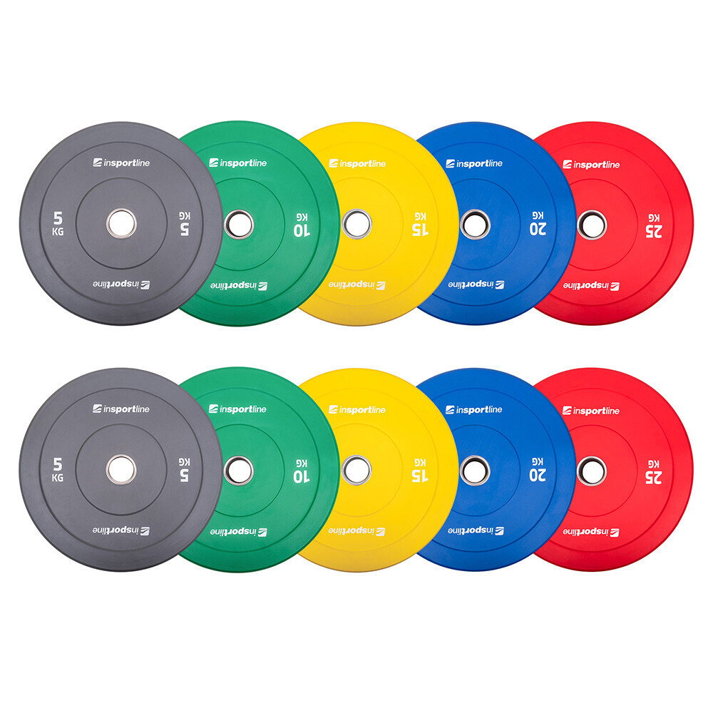 inSPORTline Bumper Plate Go 2x 5-25 kg 50 mm