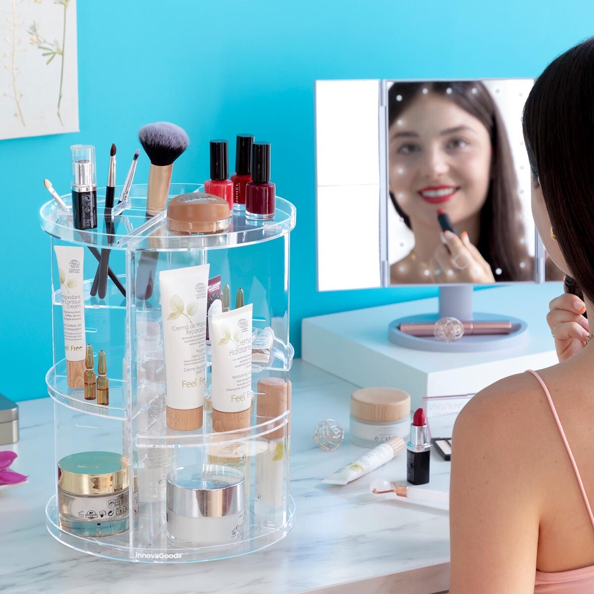 InnovaGoods Rotační organizér pro make-up Rolkup