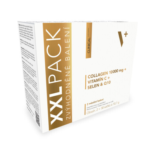 Clinical Collagen 10 000 mg + vitamín C + selen & Q10 ananas 60x10.7g