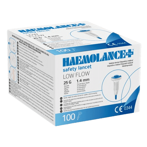 HAEMOLANCE Plus lancety děti 25G modré 100ks
