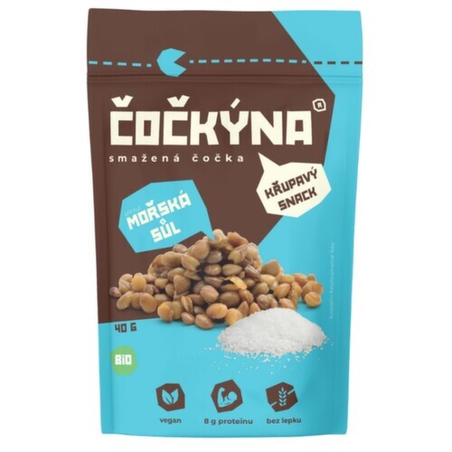 Čočkýna Smažená Čočka Bio 40 g mořská sůl