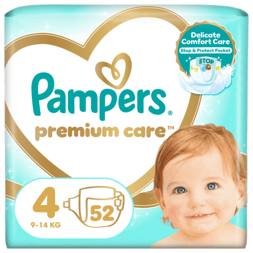 Pampers Premium Care 4 plenkové kalhotky 9-14kg 52ks - II. jakost
