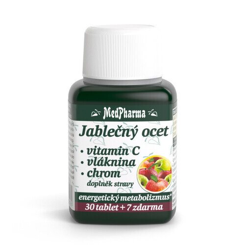 MedPharma Jablečný ocet, vláknina, vitamin C, chrom tbl.37 - II. jakost