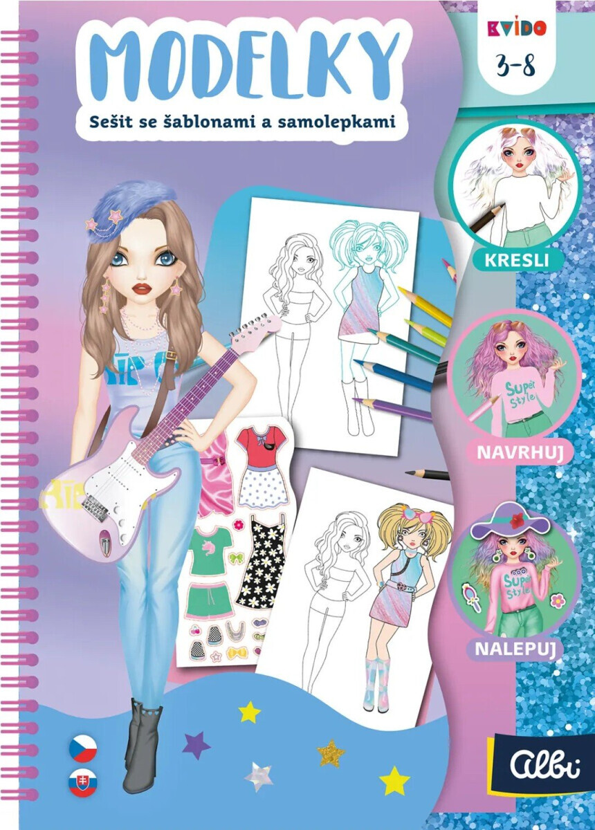 Sešit se šablonami – Modelky