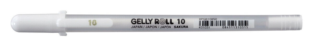 Sakura Basic White Gelly Roll 10 - klasická bílá gelovka 1 mm