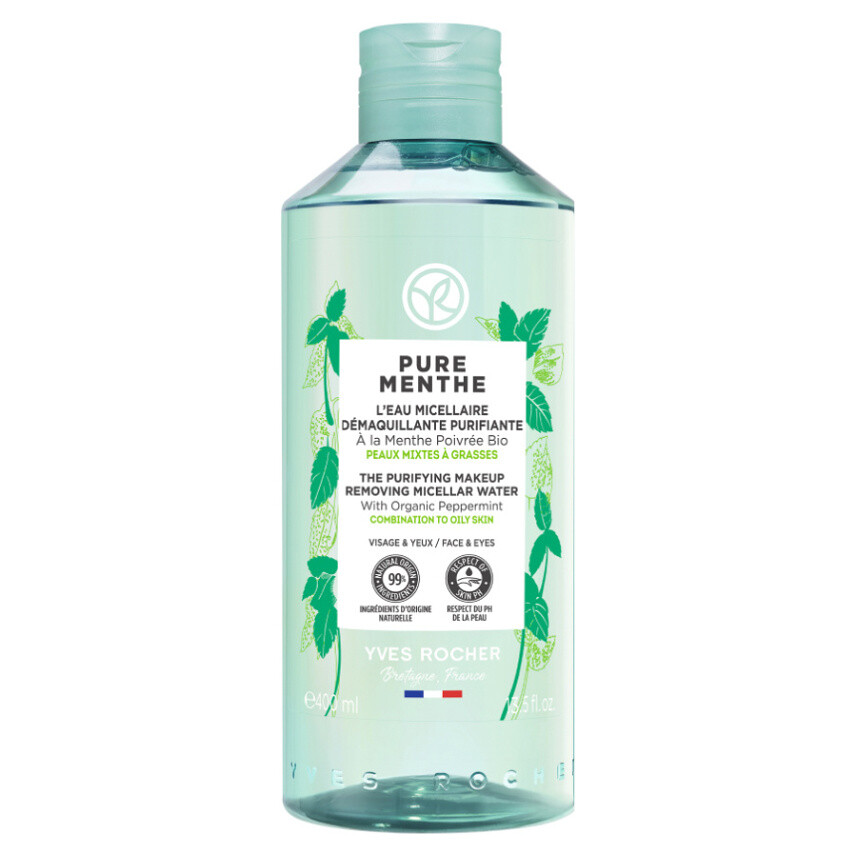 YVES ROCHER Pure Menthe Čistící micelární voda 400 ml