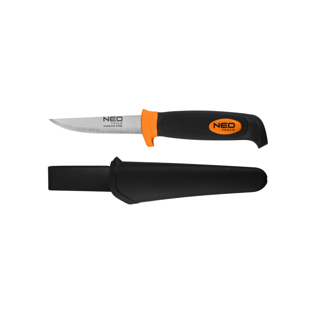 Nůž pracovní Neo Tools Fink 22 cm - černý-oranžový