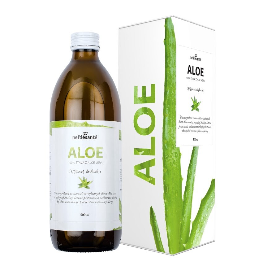 Nefdesante Akce spotřeba 70  % ALOE 7/2026 (100% šťáva z Aloe Vera 500 ml)-1 500 ml