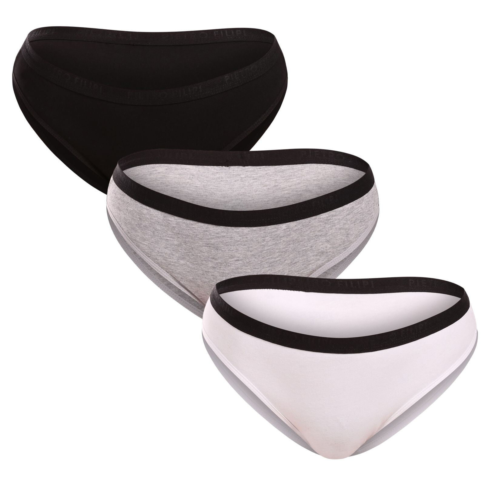 2. jakost 3PACK dámské kalhotky Pietro Filipi vícebarevné (3KB004/II) M