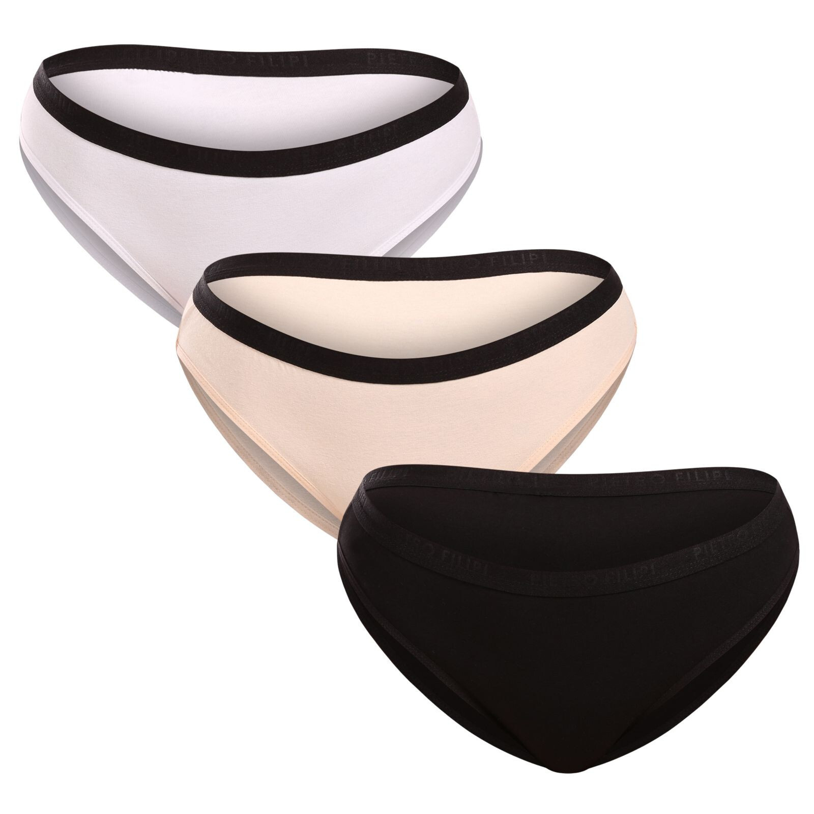 2. jakost 3PACK dámské kalhotky Pietro Filipi vícebarevné (3KB003/II) S