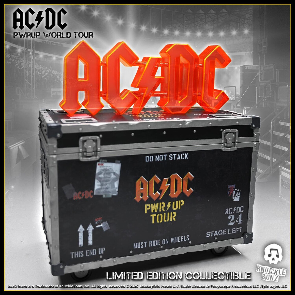 dekorace (krabička) AC/DC - Rock Ikonz - On Tour - PWR UP Tour Road Case - KNUCKLEBONZ