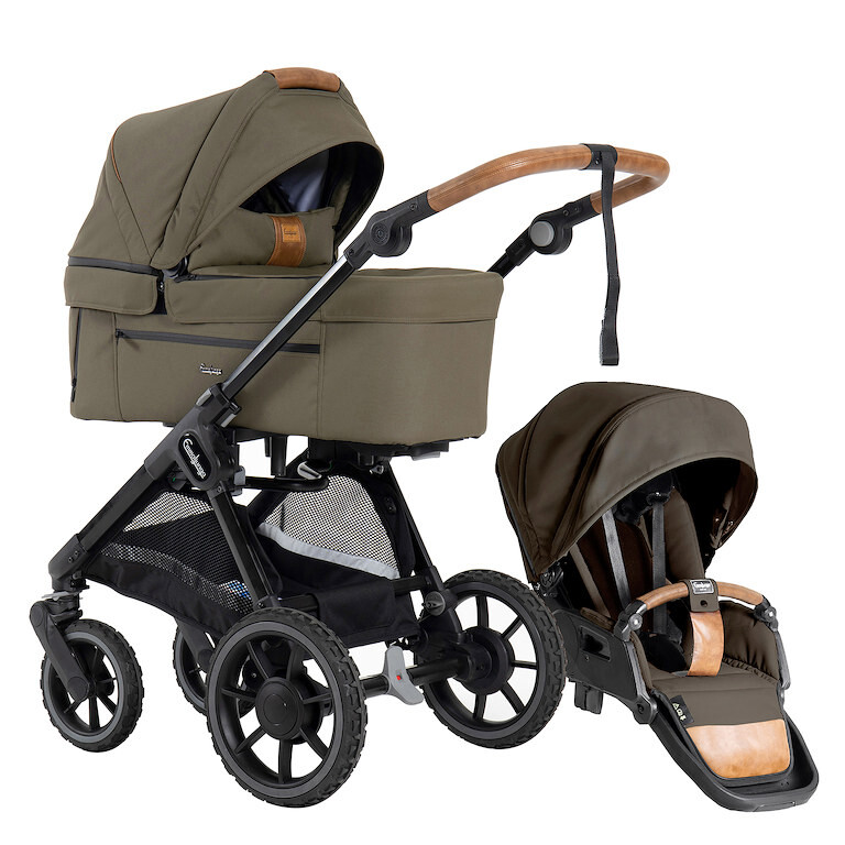Emmaljunga SENTO PRO FLAT+ kombinovaný kočárek Outdoor olive