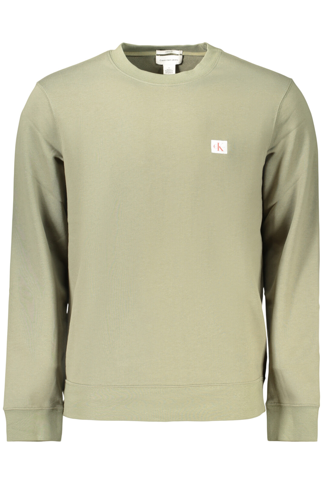 CALVIN KLEIN pánská mikina na zip, zelená