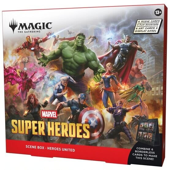 Magic The Gathering Marvel Super Heroes Scene Box - Heroes United