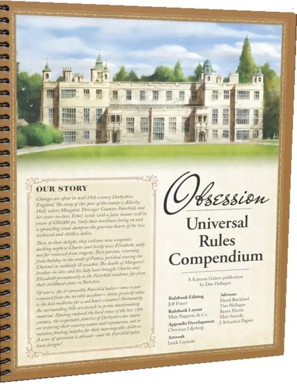 Kayenta Games Obsession: Universal Rules Compendium