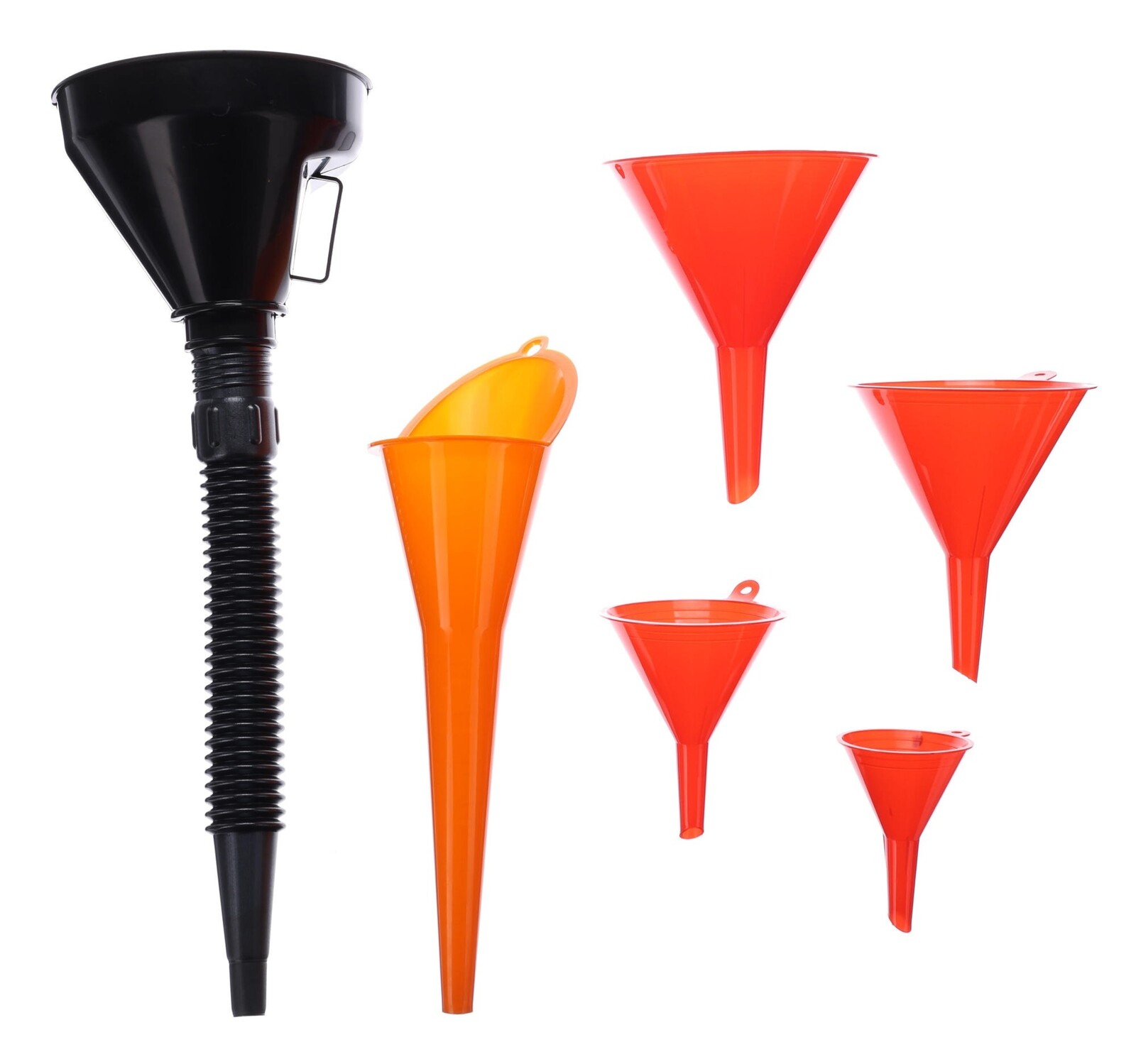Sada trychtýřů na dolévání kapalin MECHANIC FUNNEL SET 2, 6 ks SIXTOL