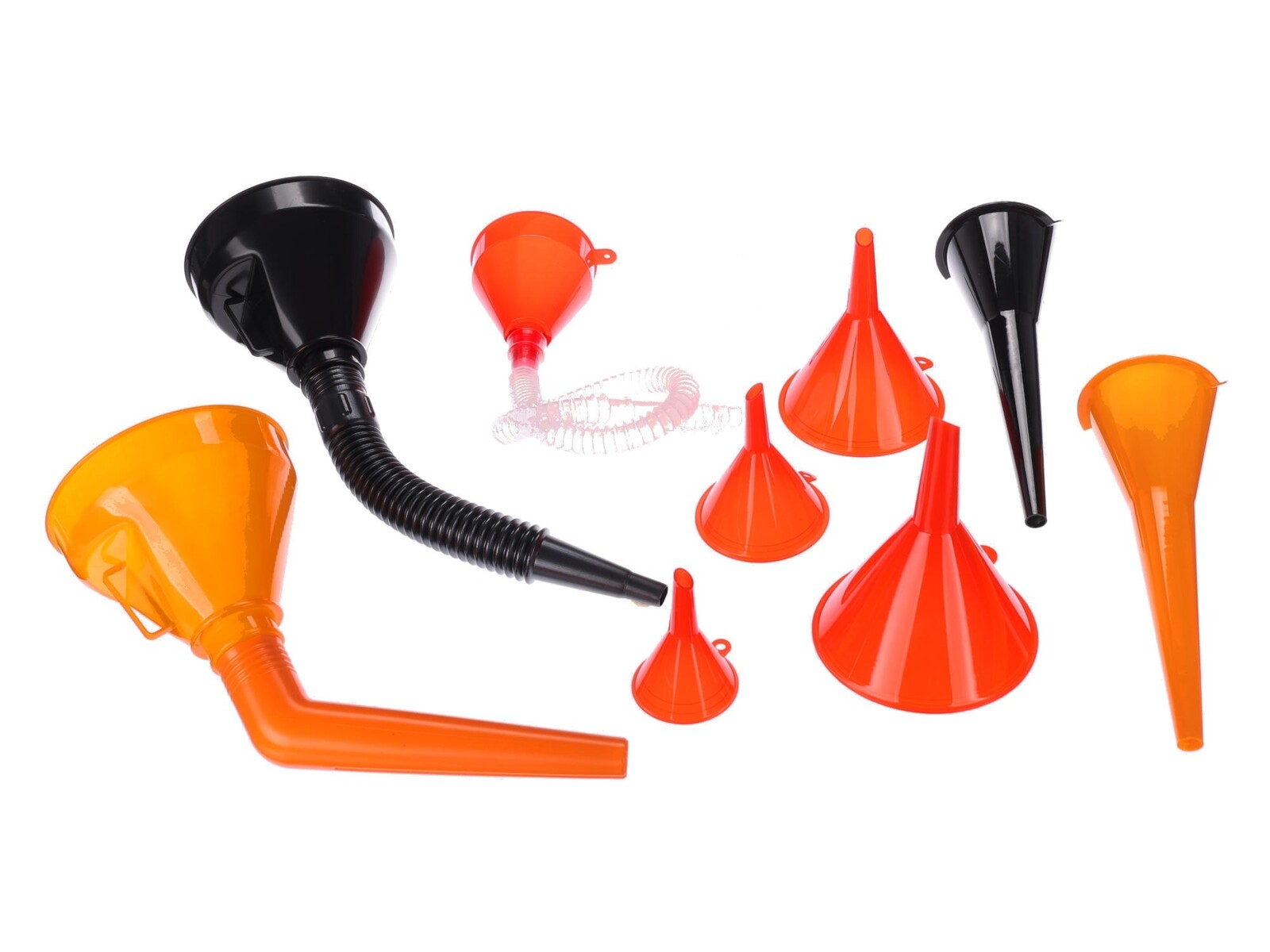 Sada trychtýřů na dolévání kapalin MECHANIC FUNNEL SET 3, 9 ks SIXTOL