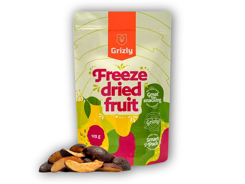 Grizly Švestky lyofilizované XXL 125g