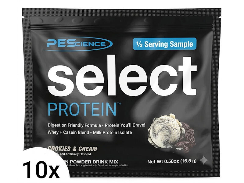 PEScience 10x Select Protein 16,5g - AKCE Varianta: cookies cream