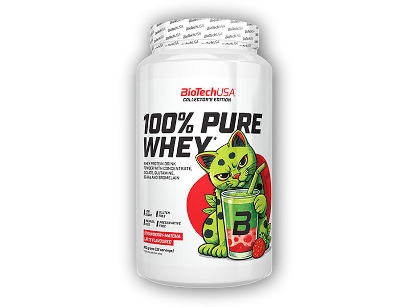 BioTech USA 100% Pure Whey Limited Edition 900g Varianta: strawberry matcha latte