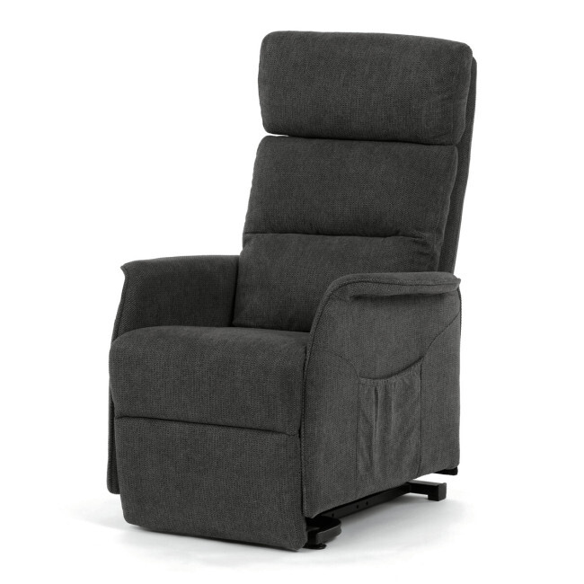 Polohovací křeslo šedé, elektrické TV-L8960 GREY2
