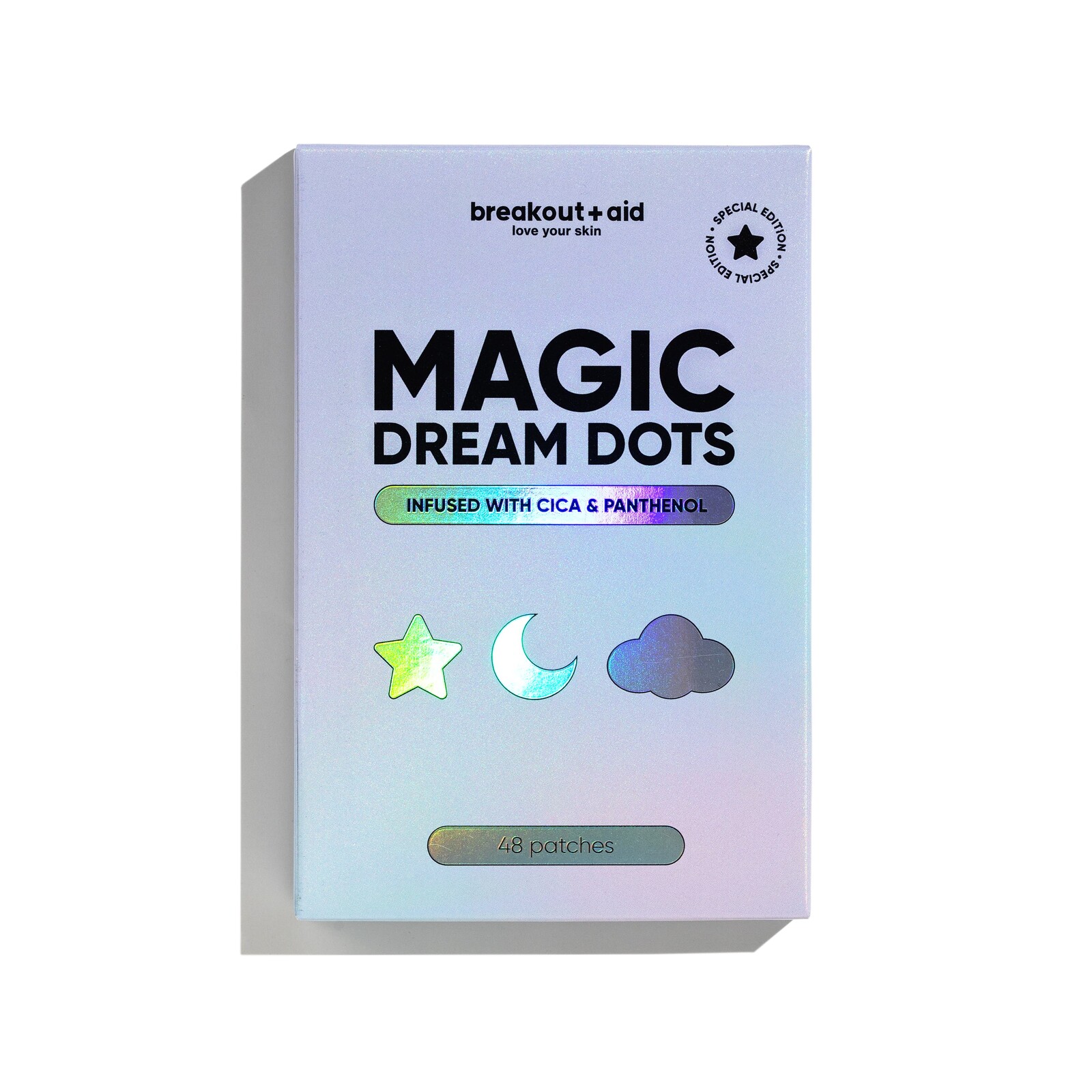 BREAKOUT+AID Náplasti na lokální ošetření akné Cica a pathenol MAGIC DREAM DOTS 48 ks