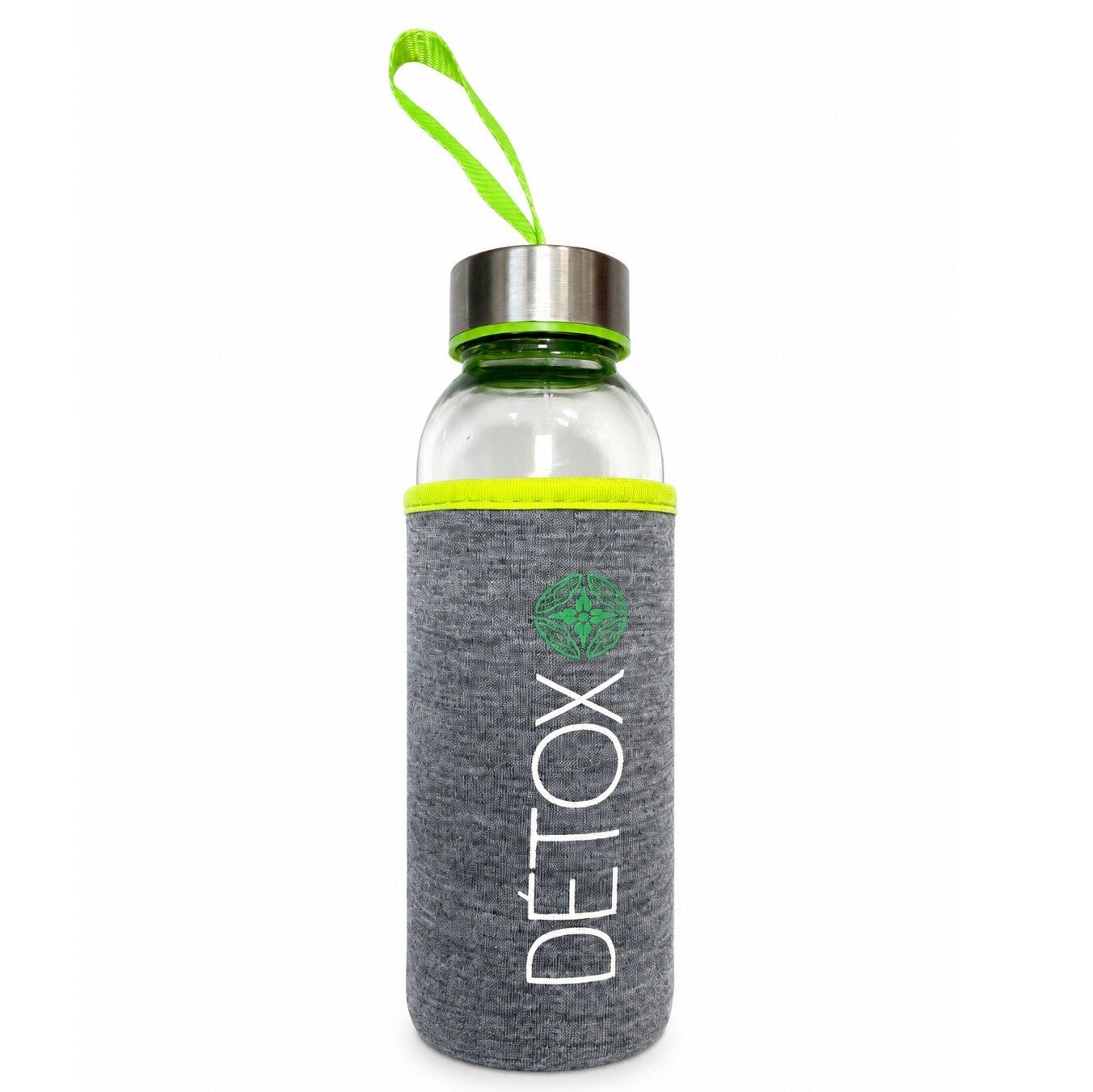 IGOTREND Skleněná láhev + neoprénový obal DETOX (mix barev) 0.3 l
