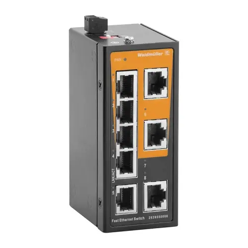 Síťový spínač Weidmüller IE-SW-ELB-08-8TX neřízený Fast Ethernet 8x RJ45 2828550000
