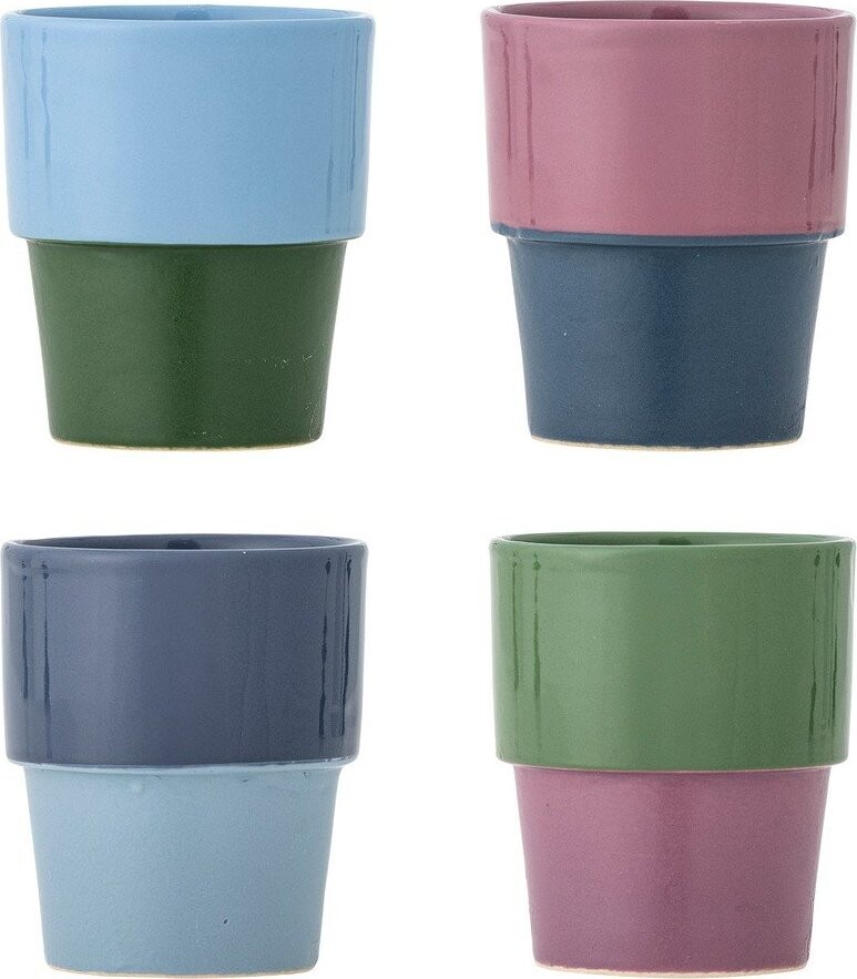 Kameninové šálky v sadě 4 ks na cappuccino 150 ml Ewan – Bloomingville