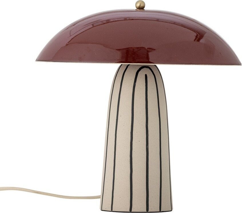 Keramická stolní lampa s kovovým stínidlem (výška 32 cm) Arvid – Bloomingville