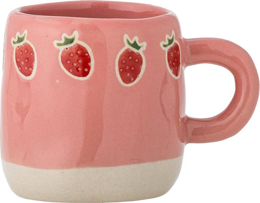 Růžový dětský hrnek z kameniny 110 ml Millie – Bloomingville Mini