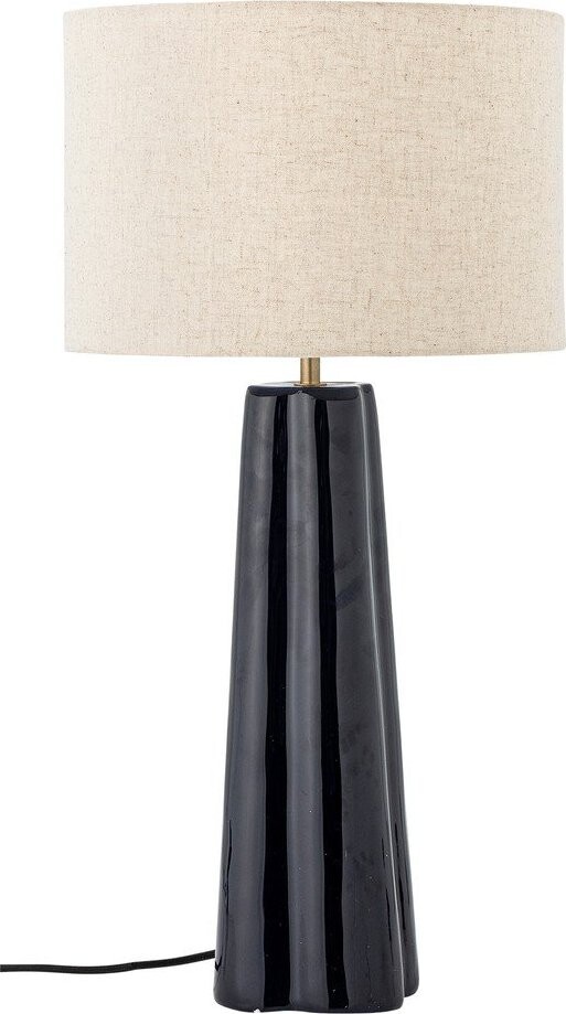 Modrá/krémová kovová stolní lampa s textilním stínidlem (výška 61 cm) Cornelie – Bloomingville
