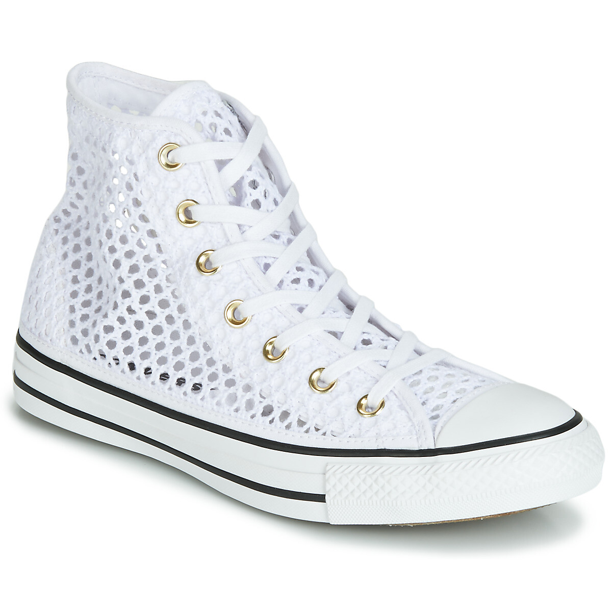 Converse  CHUCK TAYLOR ALL STAR HANDMADE CROCHET HI  Bílá